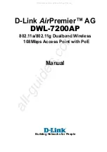 Preview for 1 page of D-Link AirPremier AG DWL-7200AP Manual