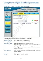 Preview for 21 page of D-Link AirPremier AG DWL-7200AP Manual