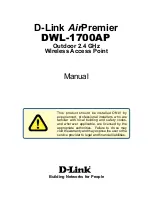 D-Link AirPremier DWL-1700AP Manual preview