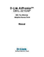 Preview for 1 page of D-Link AirPremier DWL-2210AP Manual