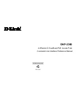 D-Link AirPremier N DAP-2360 Command Line Interface Reference Manual предпросмотр