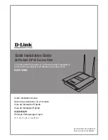 D-Link AirPremier N DAP-2360 Quick Installation Manual предпросмотр