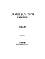 D-Link AirPro DI-754 Manual preview