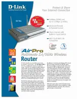 D-Link AirPro DI-764 Specifications preview