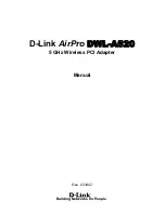 D-Link AirPro DWL-A520 Manual preview
