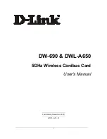 D-Link AirPro DWL-A650 User Manual preview