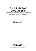 Preview for 1 page of D-Link AirPro DWL-AB650 Manual