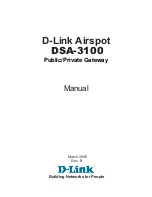 D-Link Airspot
DSA-3100 Manual preview