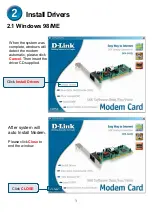 Preview for 3 page of D-Link Conexant HSFi DFM-562IS Quick Installation Manual