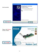 Preview for 10 page of D-Link Conexant HSFi DFM-562IS Quick Installation Manual