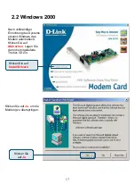 Preview for 17 page of D-Link Conexant HSFi DFM-562IS Quick Installation Manual