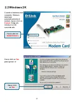 Preview for 41 page of D-Link Conexant HSFi DFM-562IS Quick Installation Manual