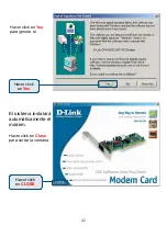 Preview for 42 page of D-Link Conexant HSFi DFM-562IS Quick Installation Manual