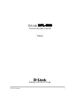 Preview for 1 page of D-Link D DFL-500 DFL-500 Manual