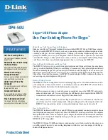 Preview for 1 page of D-Link D DPH-50U DPH-50U Product Data Sheet