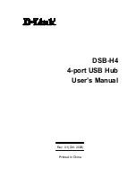 D-Link D DSB-H4 DSB-H4 User Manual preview