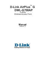 Предварительный просмотр 1 страницы D-Link D DWL-G700AP DWL-G700AP Manual