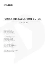 D-Link DAP-1620 Quick Installation Manual preview