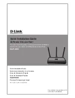 D-Link DAP-2553 - Wireless N Dual Band Gigabit Access Point Quick Installation Manual preview