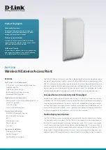 Preview for 1 page of D-Link DAP-3310 Brochure & Specs