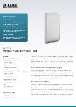 Предварительный просмотр 1 страницы D-Link DAP-3310 Brochure & Specs