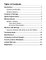 Preview for 2 page of D-Link DCF-650W - Air Wireless CompactFlash Cf 802.11B 11MBPS User Manual