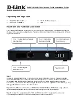 D-Link DCM-712 Quick Install Manual предпросмотр