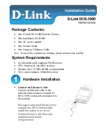 Предварительный просмотр 1 страницы D-Link DCS-1000 Installation Manual