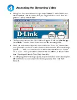 Preview for 6 page of D-Link DCS-1000 Installation Manual