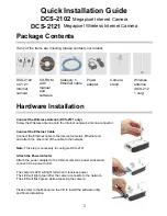 Preview for 2 page of D-Link DCS-2102 Quick Installation Manual