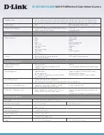 Preview for 3 page of D-Link DCS-2210 Specifications