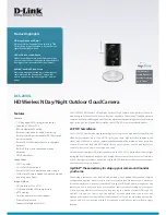 D-Link DCS-2330L Specifications preview