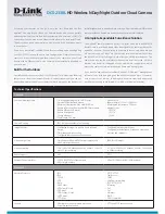 Preview for 2 page of D-Link DCS-2330L Specifications