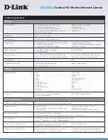 Preview for 3 page of D-Link DCS-2332L Features & Specifications