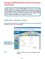 Предварительный просмотр 43 страницы D-Link DCS-3220 - SECURICAM Network Camera Product Manual