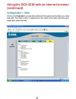 Предварительный просмотр 58 страницы D-Link DCS-3220 - SECURICAM Network Camera Product Manual