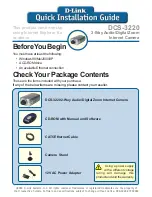 Preview for 1 page of D-Link DCS-3220 - SECURICAM Network Camera Quick Installation Manual