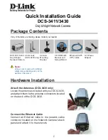 Предварительный просмотр 2 страницы D-Link DCS-3411 Quick Installation Manual