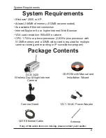 Preview for 2 page of D-Link DCS-3420 Quick Install Manual