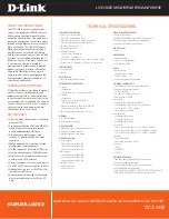 Preview for 2 page of D-Link DCS-3430 Technical Specifications