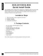 Preview for 2 page of D-Link DCS-3511 Quick Installation Manual