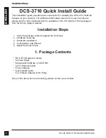 Preview for 2 page of D-Link DCS-3710 Quick Installation Manual