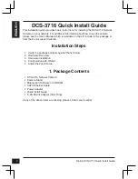 Preview for 2 page of D-Link DCS-3716 Quick Installation Manual