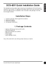 Preview for 3 page of D-Link DCS-4201 Quick Installation Manual