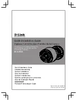 D-Link DCS-4703E Quick Installation Manual предпросмотр