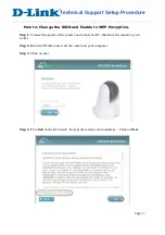 Preview for 1 page of D-Link DCS-5020L Technical Support Setup Procedure