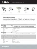 Предварительный просмотр 1 страницы D-Link DCS-55 Technical Specifications