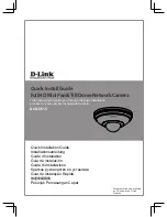 Предварительный просмотр 1 страницы D-Link DCS-5615 Quick Installation Manual