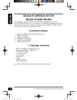 Preview for 2 page of D-Link DCS-6112V Quick Installation Manual