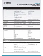 Предварительный просмотр 3 страницы D-Link DCS-6314 Brochure & Specs